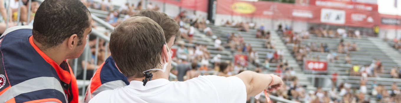 Bei Events im Einsatz