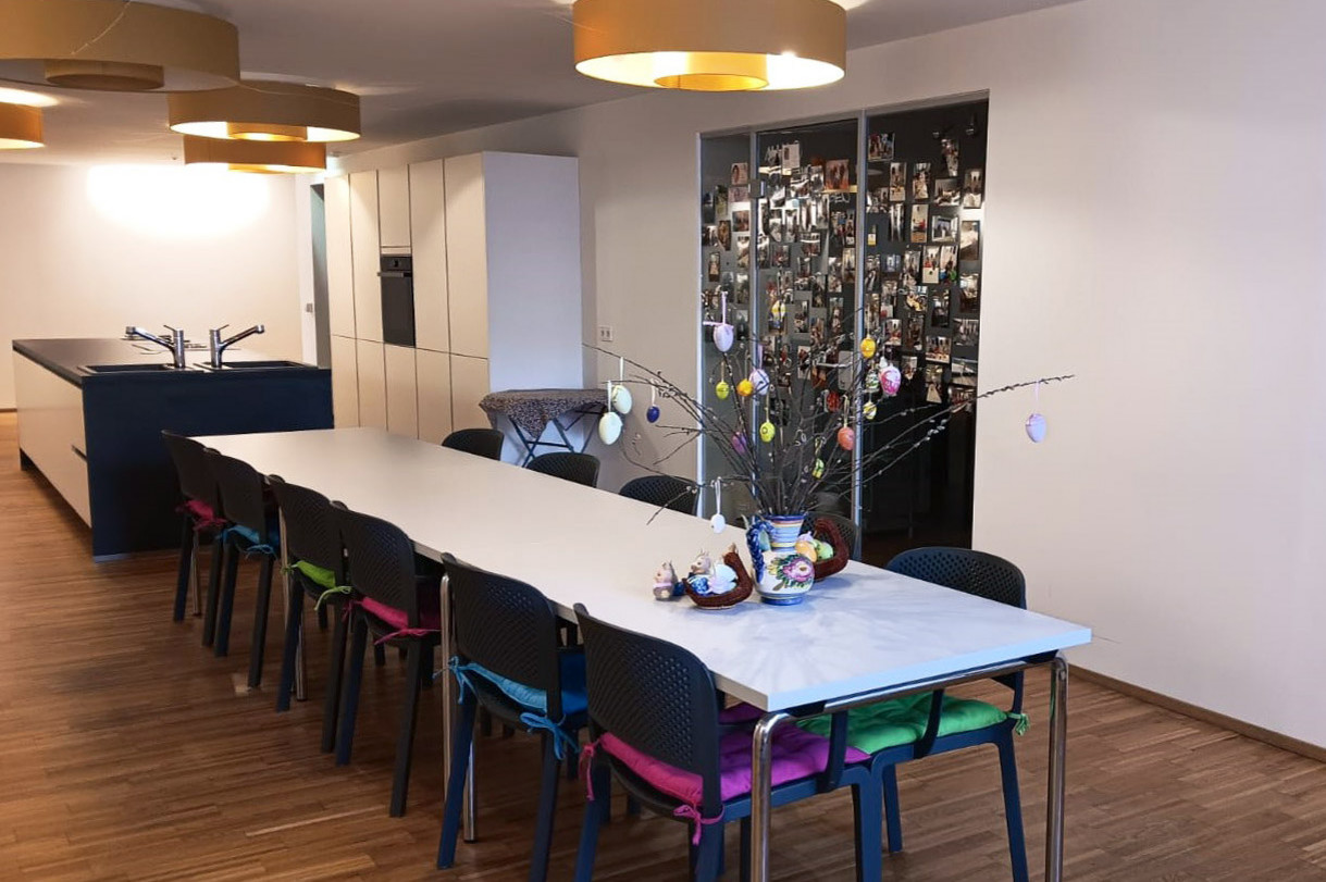 Küche und Essbereich in einer Wohnung